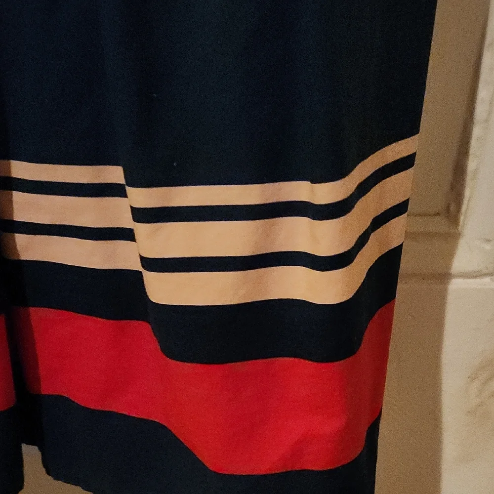 Jason Wu Blue and White Sleeveless A-Line Midi Dress - Picture 3 of 8